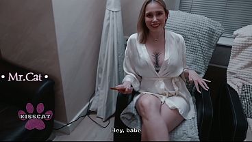 Don’t Cum Inside Me! Husband Sneaks Into the Roommate’s Room at Night – MrCat & Asandra Dewy