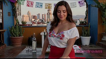 POV: Curvy Latina Camila’s Rooftop Creampie (ai-generated)